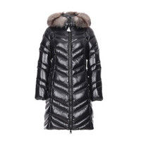 MONCLER 盟可睐 女士黑色聚酰胺连帽羽绒服 D2 093 4934425 68950 999 1码 S