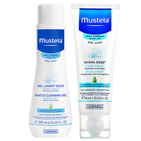 妙思乐Mustela 洗发沐浴露200ml+面部保湿霜40ml