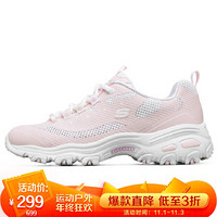 斯凯奇 SKECHERS 经典休闲鞋 女子运动鞋 时尚老爹鞋 熊猫鞋 88888406/LTPK 36码 US6码 粉色