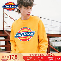 Dickies卫衣 20秋冬 抓绒卫衣 宽松休闲 男式休衣 圆领套头上衣 DK006862 土黄色 M