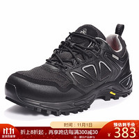 凯乐石户外登山鞋女新款低帮Vibram耐磨防水运动徒步鞋KS322259 墨黑 39