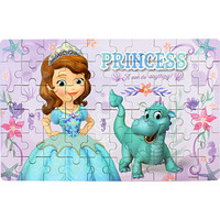 迪士尼(Disney)苏菲亚小公主60片铁盒木质拼图玩具 儿童拼图女孩礼物(古部拼图)11DF3602