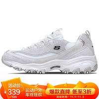 斯凯奇 SKECHERS 女子 LIFESTYLE系列 D'LITES系列时尚绑带 运动 休闲鞋 13147/OFWT 38码 US8码