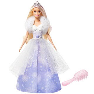 芭比（Barbie）之百变冰雪公主 女孩儿童过家家玩具 生日礼物GKH26