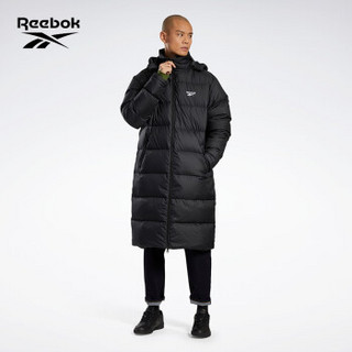 Reebok锐步 运动经典CORE LONG DOWN JKT男女羽绒服 GF7109_黑色/白色 A/M