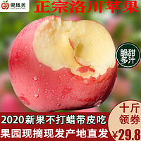 陕西苹果水果新鲜红富士应当季10斤整箱脆甜冰糖心丑萍果批大包邮