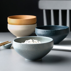 瓷彩美陶瓷碗饭碗家用瓷碗个性创意日式吃饭碗单个小碗甜品碗餐具
