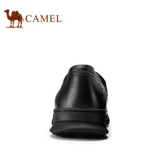 骆驼（CAMEL） 软底商务休闲鞋男百搭舒适皮鞋 A032047090 黑色 41