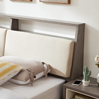 商品全友家居 床现代北欧框架床 软靠包床头双人床123803 1.