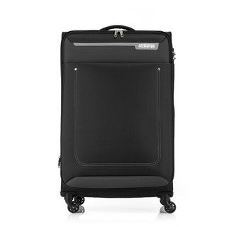 美旅拉杆箱 时尚简约拼色行李箱大容量可扩展飞机轮旅行箱 30英寸多隔层软箱 FP6黑色