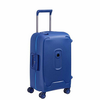 Delsey 原法国大使拉杆箱 防泼水密封行李箱 无拉锁卡扣式密码   坚固防划痕旅行箱|3844 蓝色   28英寸