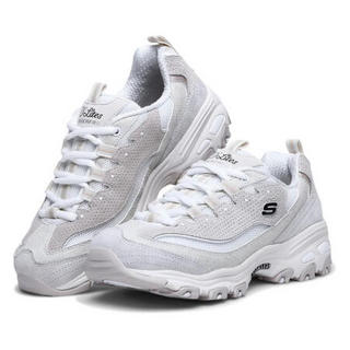 斯凯奇 SKECHERS 女子 LIFESTYLE系列 D'LITES系列时尚绑带 运动 休闲鞋 13147/OFWT 37.5码 US7.5码