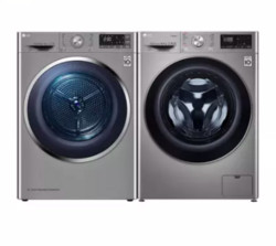 LG 乐金 FG10TW4 滚筒洗衣机 10.5kg + RC90V9EV2W 烘干机 9kg