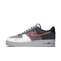 NIKE 耐克 Air Force 1 '07 男士休闲运动鞋 CU5625-122 白色/运动红/灰色/电子绿/游戏宝蓝/黑