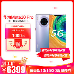 华为/HUAWEI Mate 30 Pro 5G 8GB+512GB 星河银