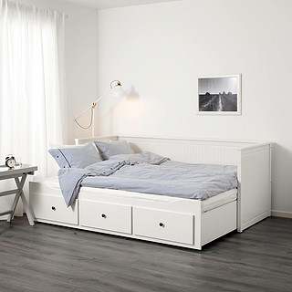 IKEA 宜家 HEMNES 汉尼斯 坐卧两用床（带3个抽屉/2个床垫）80*200cm