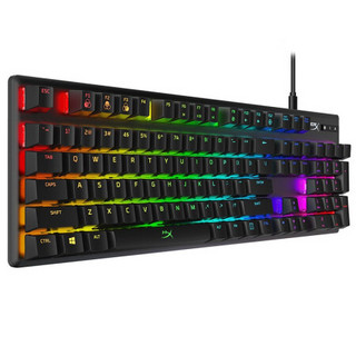 HYPERX Alloy Origin 104键 有线机械键盘 黑色 HyperX火轴 RGB