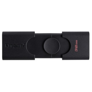 Kingston 金士顿 DataTraveler系列 DTDE USB3.2 U盘 黑色 32GB USB/Type-C