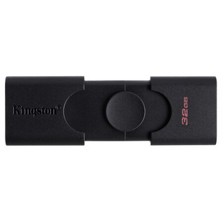 Kingston 金士顿 DataTraveler系列 DTDE USB3.2 U盘 黑色 32GB USB/Type-C