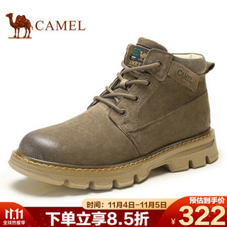 骆驼（CAMEL） 男靴日常百搭休闲鞋潮流时尚工装靴 A042353184 卡其 41