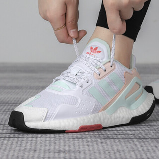 阿迪达斯 ADIDAS 三叶草 女子 DAY JOGGER W 运动 休闲鞋 FY3018 36.5码 UK4码白/粉色/符点绿