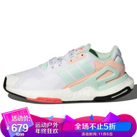 阿迪达斯 ADIDAS 三叶草 女子 DAY JOGGER W 运动 休闲鞋 FY3018 36.5码 UK4码白/粉色/符点绿