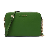 MICHAEL KORS 迈克·科尔斯 JET SET TRAVEL系列 女士皮质斜挎包 32S4GTVC3L TRUE GREEN 青绿色 小号