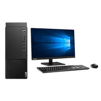 Lenovo 联想 启天 M435 十代酷睿版 23英寸 商用台式机 黑色 (酷睿i3-10100、核芯显卡、4GB、128GB SSD+1TB HDD、风冷)