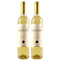 智利进口红酒 牧羊人晚收甜白葡萄酒 500ml*2瓶