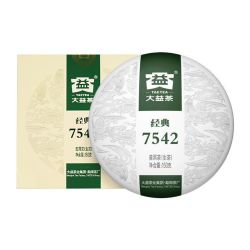 大益 普洱茶 生茶 1301批次 经典7542 青饼 150g/饼