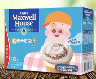 Maxwell House 麦斯威尔 麦兜装卡布奇诺口味三合一速溶咖啡 18g*12条