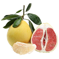 福建琯溪蜜柚1红1白 红白配共2个（单果750-1200g）（亲多多 国产柑橘）