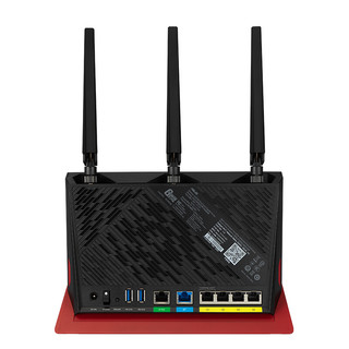 ASUS 华硕 RT-AX86U 机动战士高达版 双频5700M 家用千兆无线路由器 WiFi 6 单个装 红色