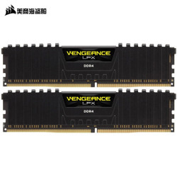 USCORSAIR 美商海盗船  DDR4 4000 16GB(8G×2)套装 台式机内存条 复仇者LPX系列 游戏型