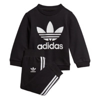 adidas Originals I TRF CREW 女童运动套装 CE1974 黑色/白 80cm