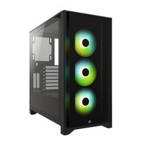 USCORSAIR 美商海盗船 iCUE 4000X RGB E-ATX机箱 半侧透