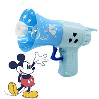 迪士尼(Disney)惯性泡泡机 儿童玩具沾水口哨吹泡泡枪大瓶泡泡水夏天户外泡泡棒玩具男孩礼物米奇MC19-79