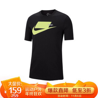 NIKE耐克 CK2227-01 SPORT PACK SS TEE 短袖文化衫 黑色 XL码