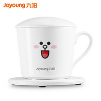 九阳(Joyoung)LINE迷你加热暖杯垫usb 恒温55度杯垫小型 TEATea813-A2(白色)赠白瓷马克杯+不锈钢搅拌勺