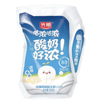 光明 咕浓咕浓酸奶浓缩风味180g*12袋 生鲜低温酸牛奶风味发酵乳 12袋混拼装（原味*4+冰淇淋*4+芒果芝士*4）