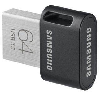 SAMSUNG 三星 U盘高速usb3.1 小巧迷你64G优盘汽车车载防水笔记本电脑u盘 个性移动U盘电脑学生商务办公 FIT/64G黑色送挂绳 + 迷你车载U盘个性定制