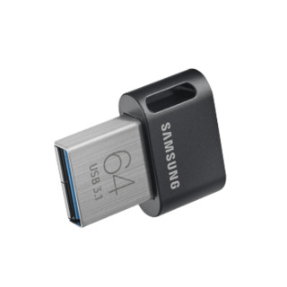 SAMSUNG 三星 U盘高速usb3.1 小巧迷你64G优盘汽车车载防水笔记本电脑u盘 个性移动U盘电脑学生商务办公 FIT/64G黑色送挂绳 + 迷你车载U盘个性定制