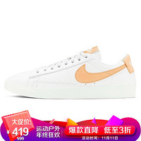 耐克NIKE 女子 板鞋 经典 百搭 BLAZER 休闲鞋 AV9370-117白色35.5码