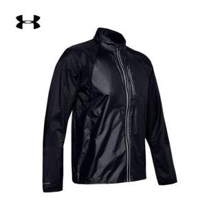 安德玛官方UA Run Impasse男子运动防护夹克Under Armour1350941 黑色001 L