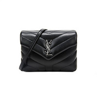 品质好东西：YVES SAINT LAURENT 圣罗兰 630951 黑色牛皮斜挎包