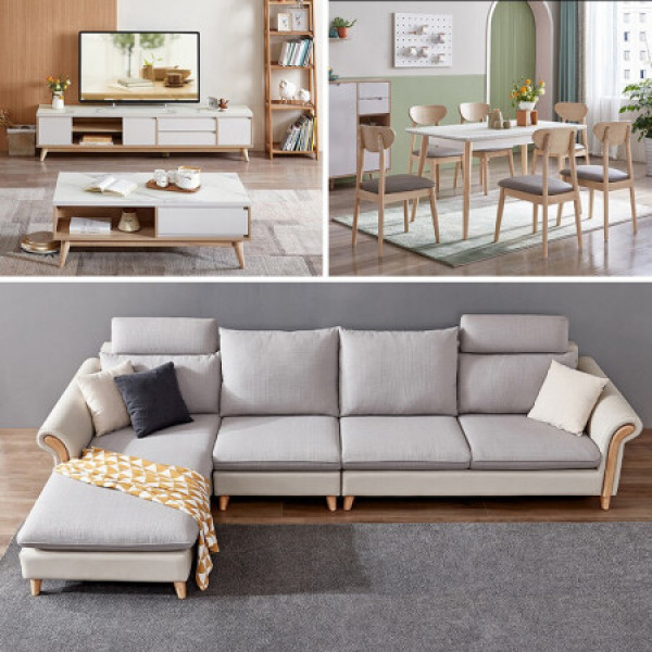 商品全友家居 客餐厅家具大套装 102381/125709//125708 反向沙发