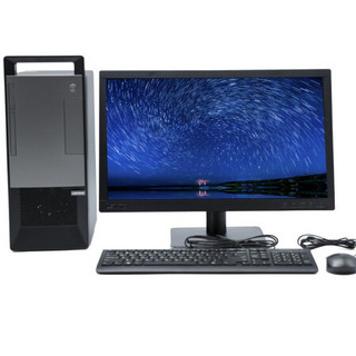 Lenovo 联想 扬天 T4900V 九代酷睿版 21.5英寸 商用台式机 黑色 (酷睿i5-9400、2G独显、8GB、1TB HDD、风冷)