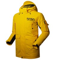 KAILAS凯乐石NASA联名款2019秋冬户外棉服男款潮牌工装派克休闲旅行外套 黑色 L