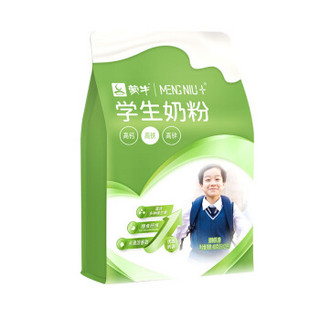 蒙牛+（MENGNIU+ ）学生奶粉400g袋装 6-18岁青少年 优质奶源 高钙 高铁 高锌 多种维生素 膳食纤维