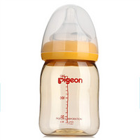 Pigeon 贝亲 经典自然实感系列 AA77 PPSU奶瓶 160ml 黄色  SS码 0月+